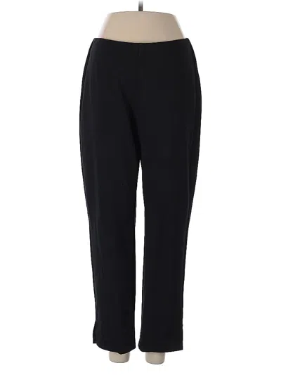 Pre-owned Eileen Fisher Casual Pants In Black
