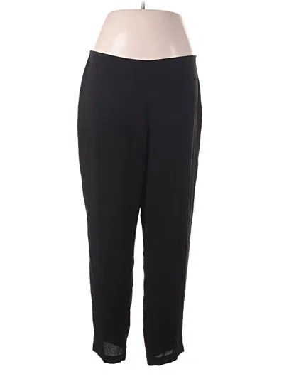 Pre-owned Eileen Fisher Casual Pants In Black