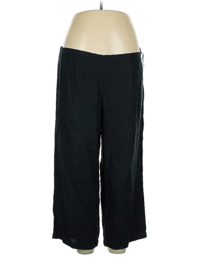 Pre-owned Eileen Fisher Casual Pants In Black