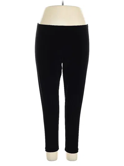 Pre-owned Eileen Fisher Casual Pants In Black