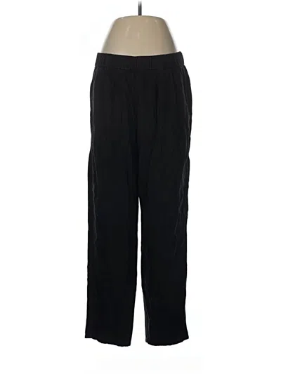 Pre-owned Eileen Fisher Casual Pants In Black