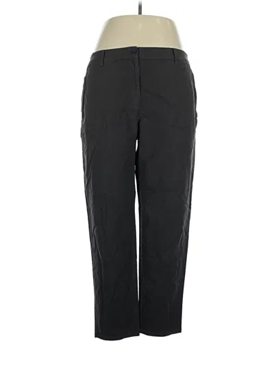 Pre-owned Eileen Fisher Casual Pants In Black