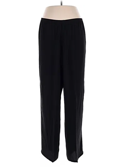 Pre-owned Eileen Fisher Casual Pants In Black
