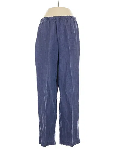Pre-owned Eileen Fisher Casual Pants In Blue