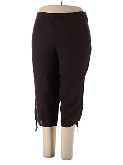 Pre-owned Eileen Fisher Casual Pants In Brown