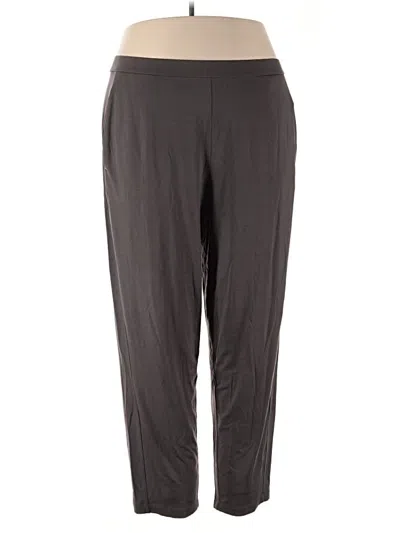 Pre-owned Eileen Fisher Casual Pants In Gray