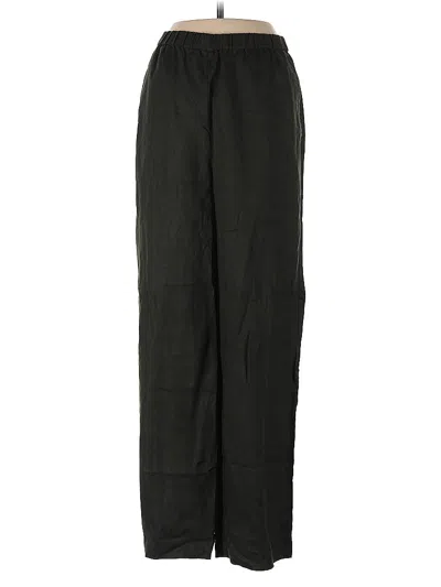 Pre-owned Eileen Fisher Casual Pants In Green