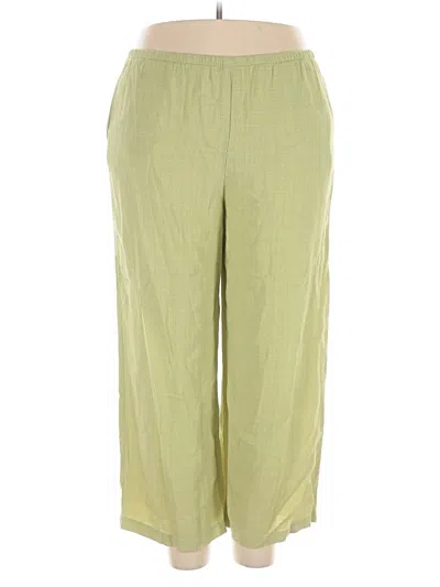 Pre-owned Eileen Fisher Casual Pants In Green