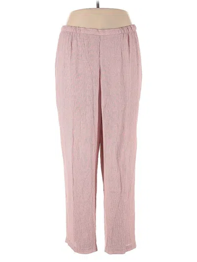 Pre-owned Eileen Fisher Casual Pants In Pink