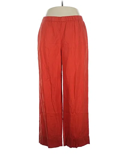 Pre-owned Eileen Fisher Casual Pants In Red