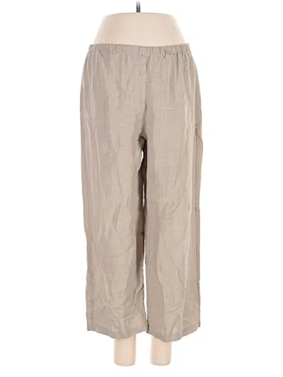 Pre-owned Eileen Fisher Casual Pants In Tan