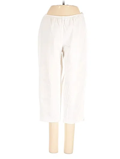 Pre-owned Eileen Fisher Casual Pants In White