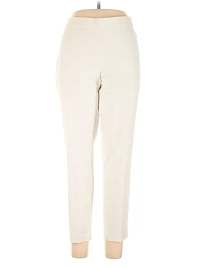 Pre-owned Eileen Fisher Casual Pants In White