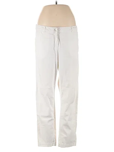 Pre-owned Eileen Fisher Casual Pants In White
