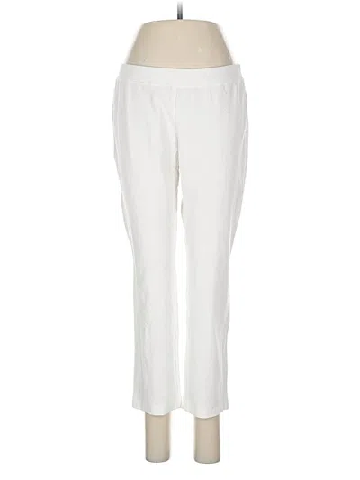 Pre-owned Eileen Fisher Casual Pants In White
