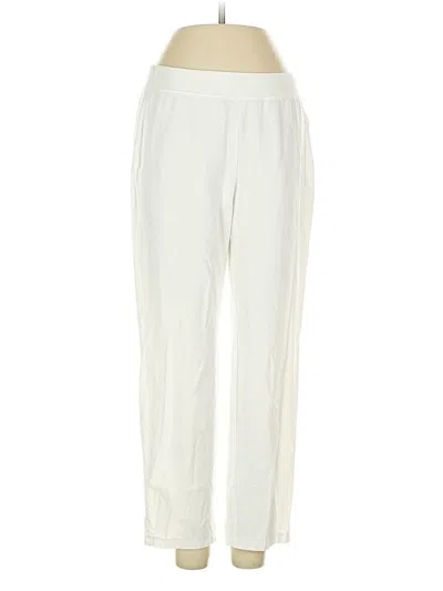 Pre-owned Eileen Fisher Casual Pants In White