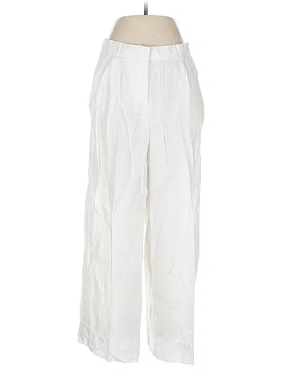 Pre-owned Eileen Fisher Casual Pants In White