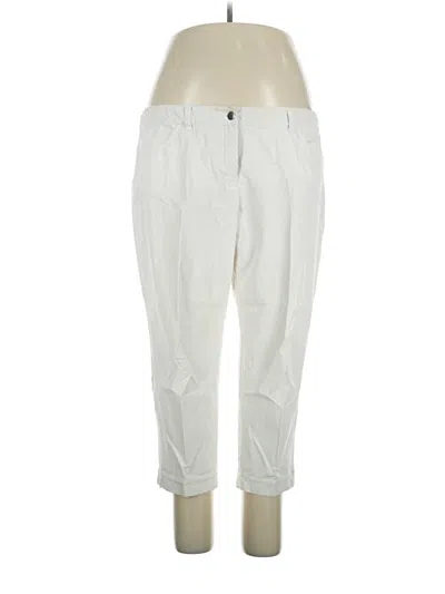 Pre-owned Eileen Fisher Casual Pants In White