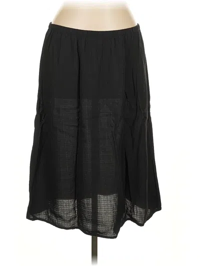 Pre-owned Eileen Fisher Casual Skirt In Black