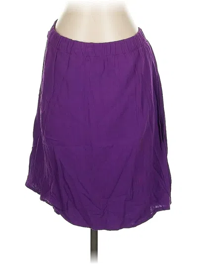 Pre-owned Eileen Fisher Casual Skirt In Purple
