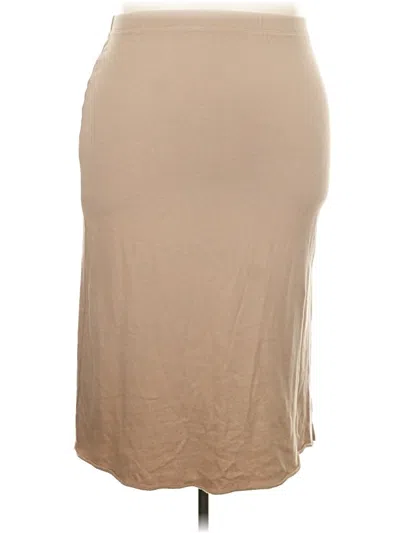 Pre-owned Eileen Fisher Casual Skirt In Tan