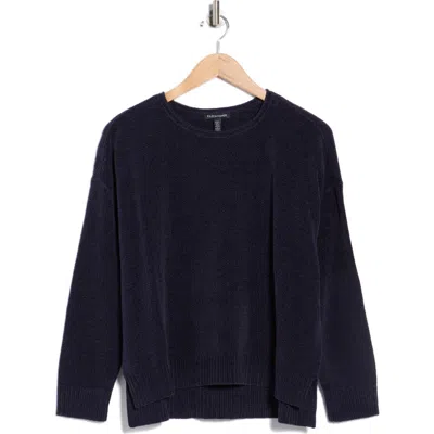 Eileen Fisher Chenille Knit Sweater In Black