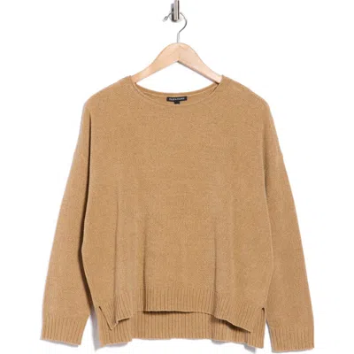 Eileen Fisher Chenille Knit Sweater In Brown