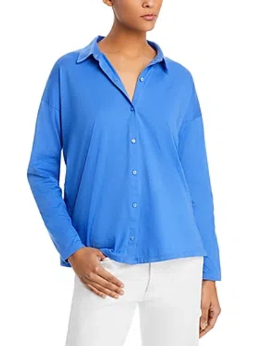 Eileen Fisher Classic Boxy Shirt In Blue Star