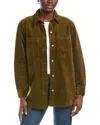 Eileen Fisher Classic Collar Corduroy Jacket In Brown