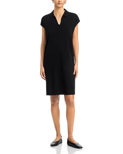 Eileen Fisher Classic Collar Dress In Black