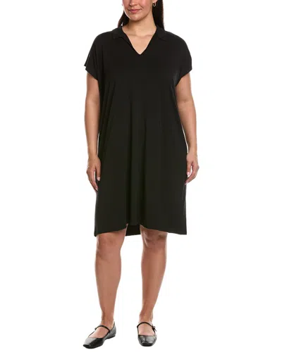 Eileen Fisher Classic Collar Dress In Black