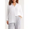 Eileen Fisher Classic Collar Easy Organic Cotton Button-up Shirt