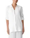Eileen Fisher Classic Collar Easy Shirt In White