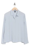 Eileen Fisher Classic Collar Easy Silk Button-up Shirt In Multi