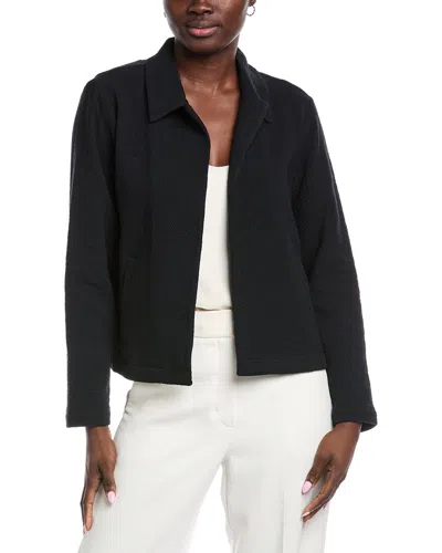 Eileen Fisher Classic Collar Jacket In Black