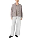 Eileen Fisher Classic Collar Jacket In Taupe