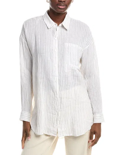 EILEEN FISHER EILEEN FISHER CLASSIC COLLAR LINEN LONG SHIRT