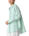 Eileen Fisher Classic Collar Long Shirt In Drgfy