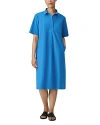 EILEEN FISHER CLASSIC COLLAR MIDI DRESS