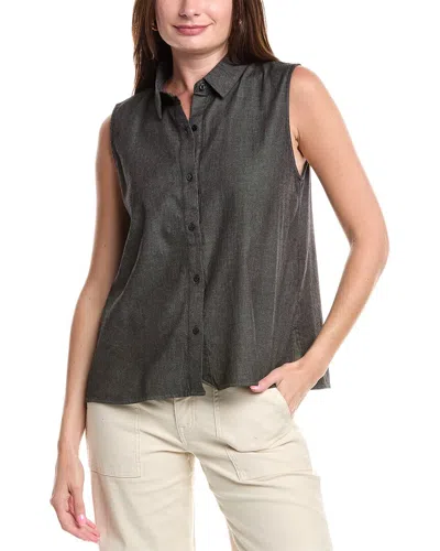 Eileen Fisher Classic Collar Shirt In Black
