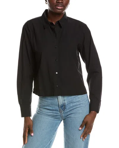 Eileen Fisher Classic Collar Shirt In Black