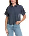 Eileen Fisher Classic Collar Shirt In Blue