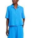 Eileen Fisher Classic Collar Shirt In Calypso