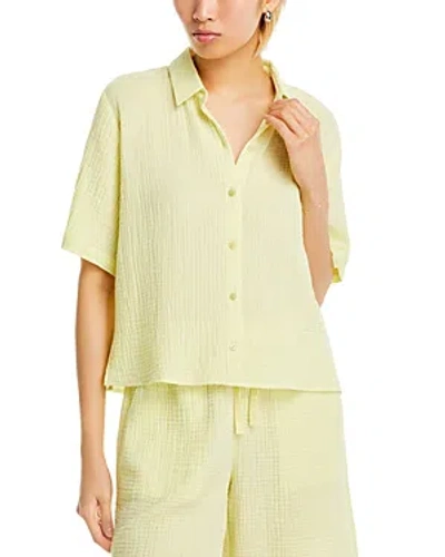 Eileen Fisher Classic Collar Shirt In Citrus
