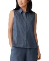 Eileen Fisher Classic Collar Shirt In Denim
