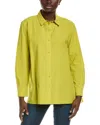 Eileen Fisher Classic Collar Shirt In Green