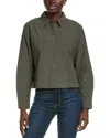 Eileen Fisher Classic Collar Shirt In Grey