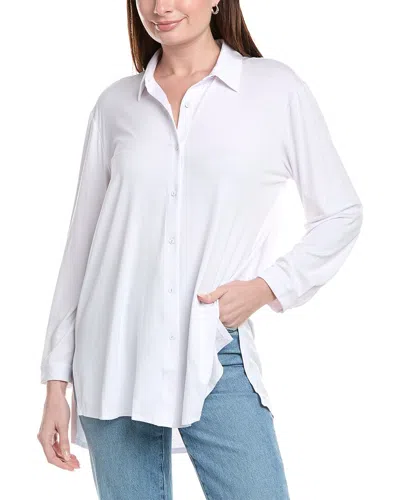 Eileen Fisher Classic Collar Shirt In White