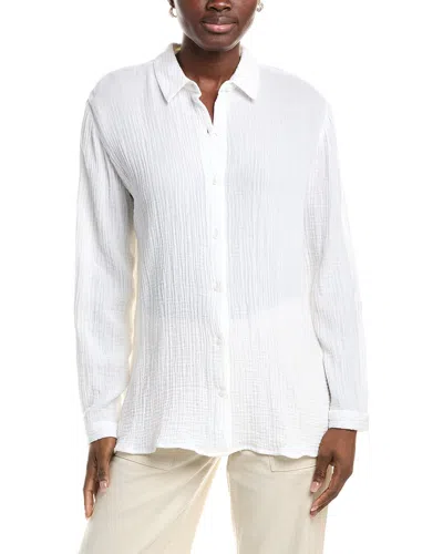 Eileen Fisher Classic Collar Shirt In White