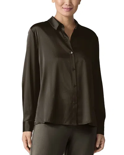 Eileen Fisher Classic Collared Shirt In Wren